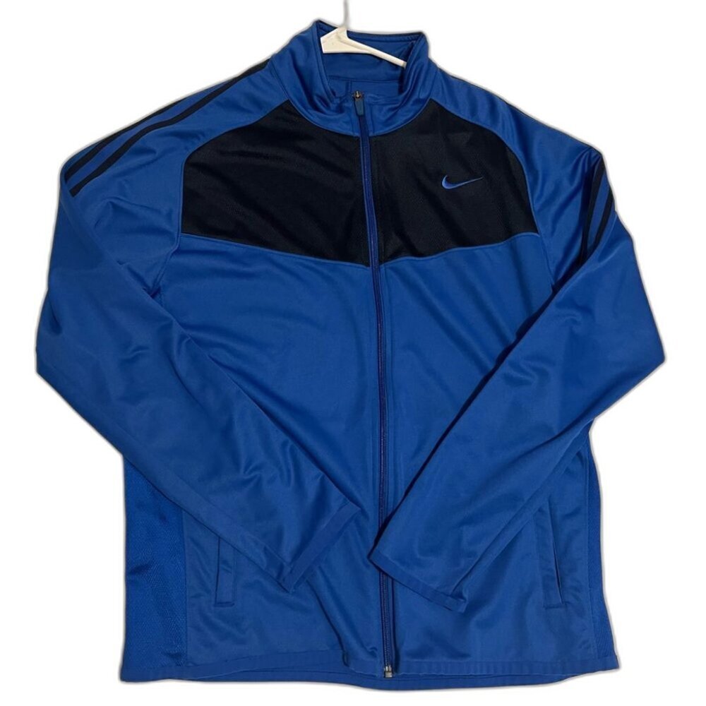 Nike Blue and Black Windbreaker Jacket